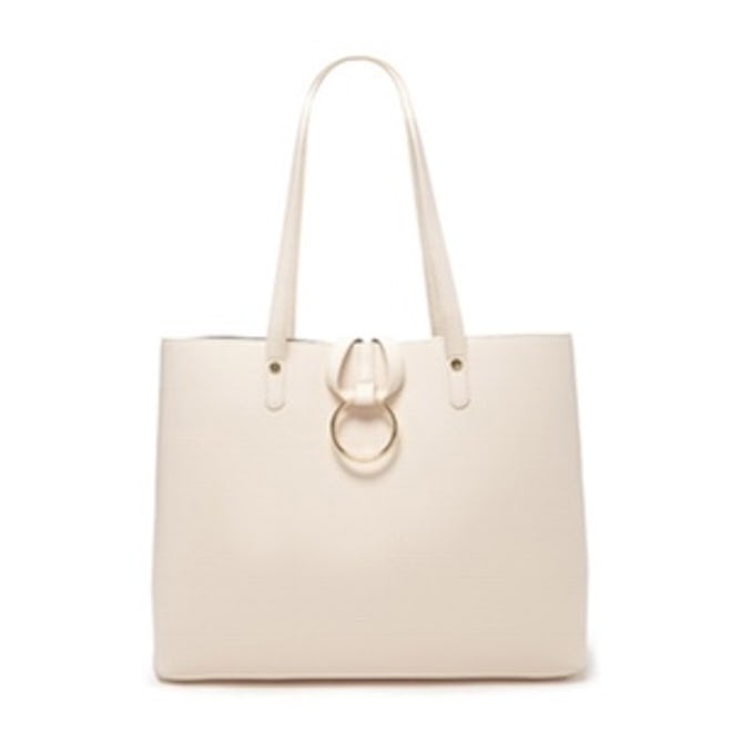 Loop Ring Faux Leather Tote