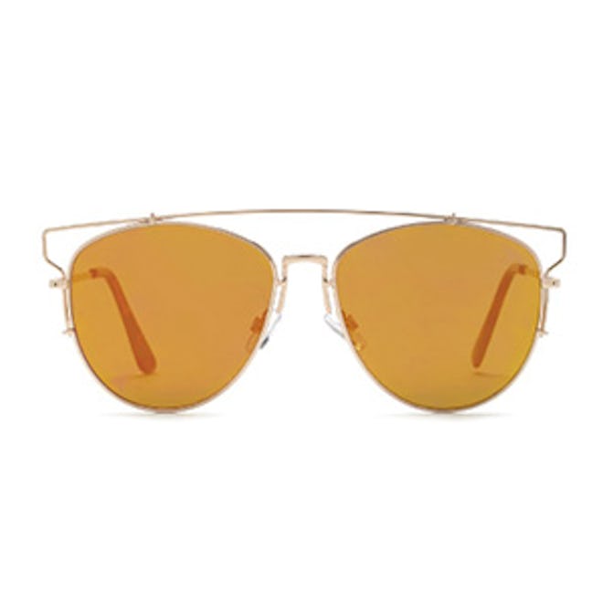 Mirrored Aviator Sunglasses