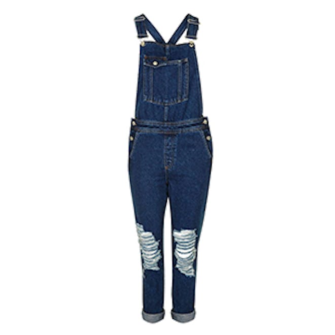 Moto Ripped Denim Dungaree