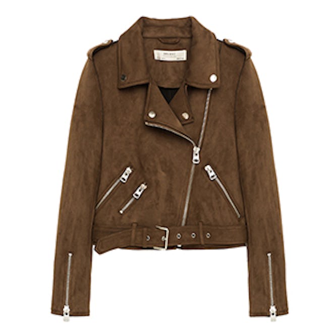 Suede Effect Jacket