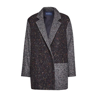 Terence Tweed Patch Cocoon Coat