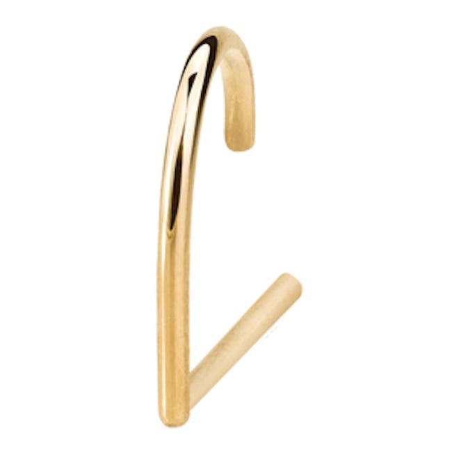 Solid Gold Suspender Earring