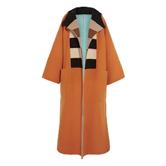 Vivetta Oversized Reversible Felted Wool Coat