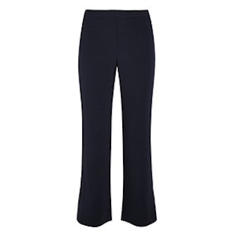 Cropped Stretch-Crepe Flared Pants