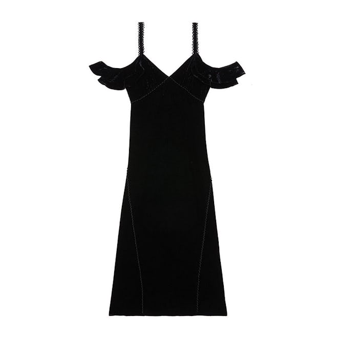 Kinsley Lace-Up Velvet Dress