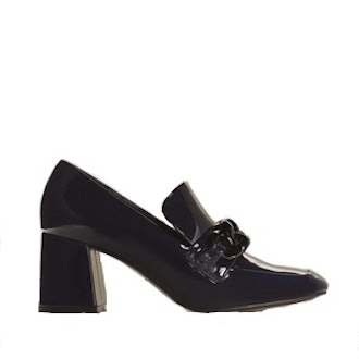 Patent Heeled Loafers
