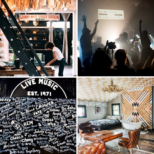 A collage of places to visit in Nashvilee