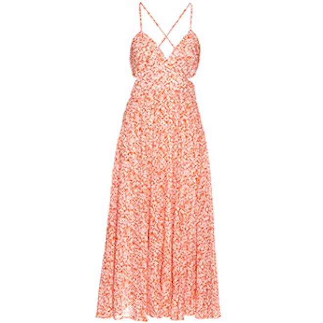 Provence-print Cotton-voile Maxi Dress