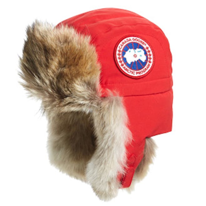 Aviator Hat with Genuine Coyote Fur Trim