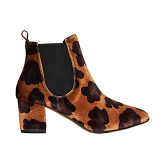 Spot In Mind Velvet Ankle Boot