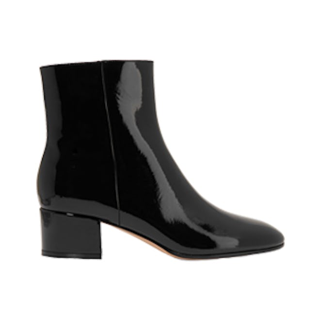 Patent-Leather Ankle Boots