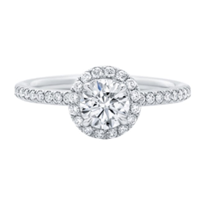 The One, Round Brilliant Diamond Micropavé Engagement Ring