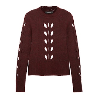 Ilia Cutout Pointelle-Knit Sweater