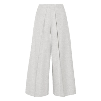 Nixie Brushed Wool-Blend Wide-Leg Pants