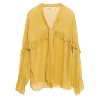Frilled Flowing Blouse
