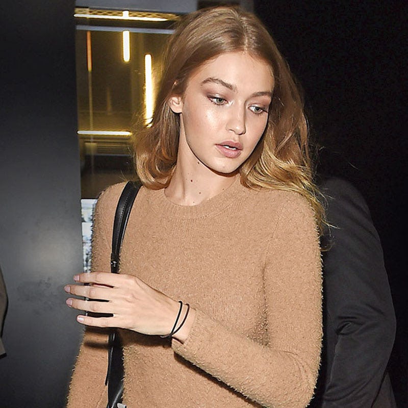 gigi hadid denim skirt