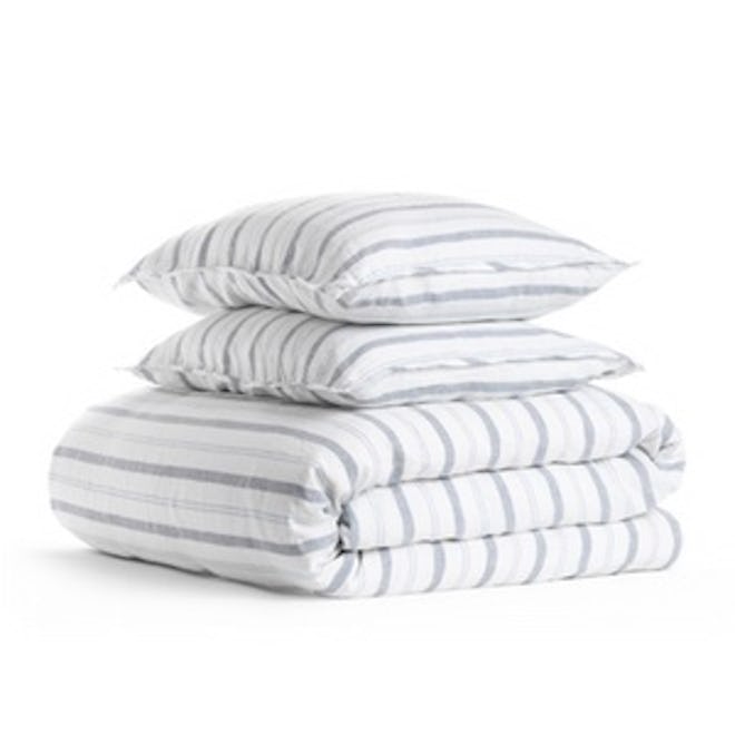 Linen Stripe Duvet Cover Set