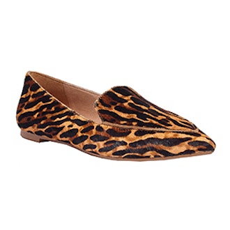 The Lou Loafer In Animal-Print Calf Hair