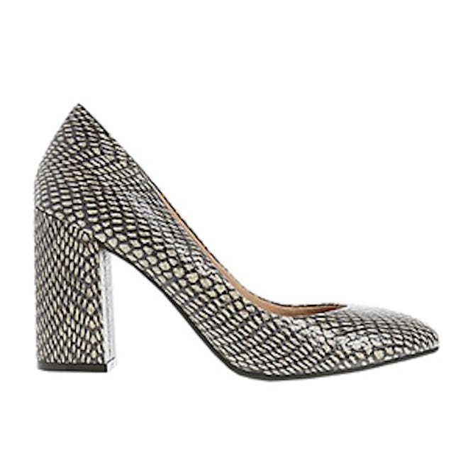 Flared Heel Court Shoes with Insolia®
