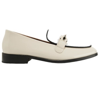 Melanie Patent-Leather And Calf Hair Loafers