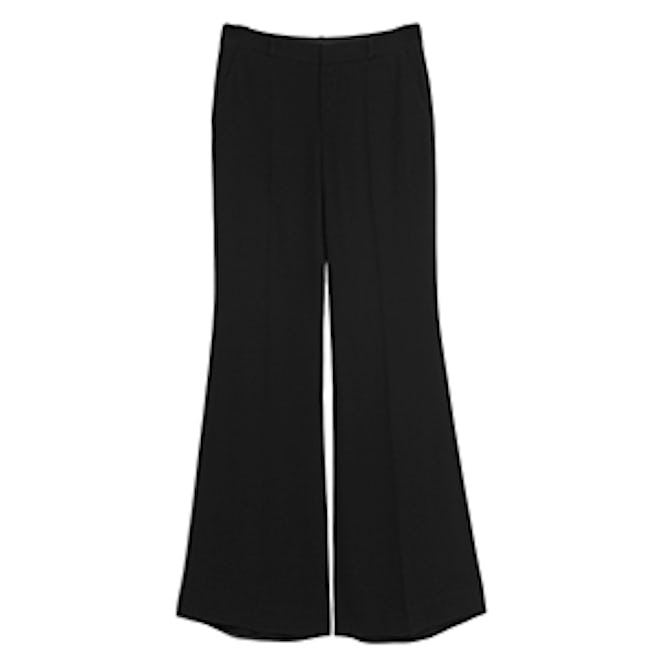 Flared Twill Trousers