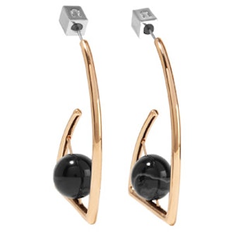 Beatrix Gold-Plated Agate Earrings