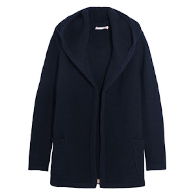 Merino Wool And Cashmere-Blend Hooded Cardigan
