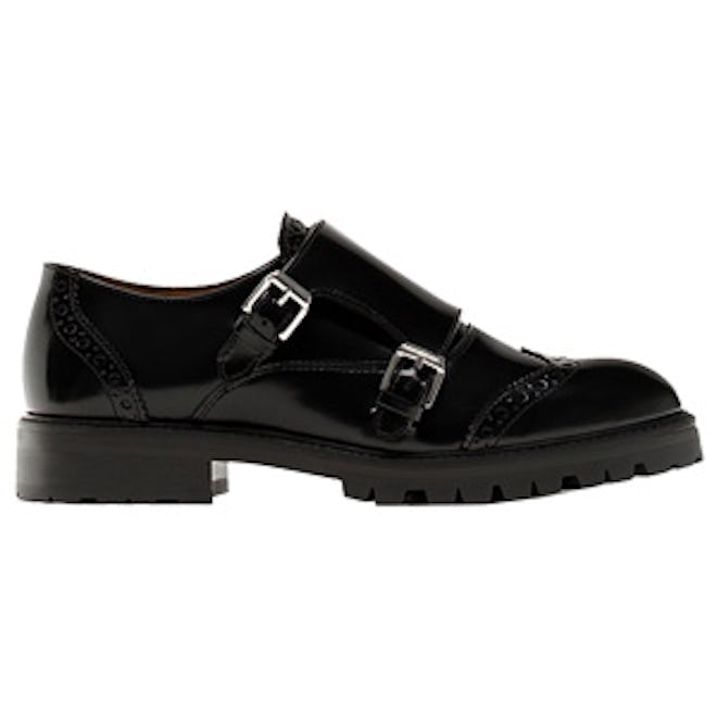 Black Antik Finish Monk Shoes