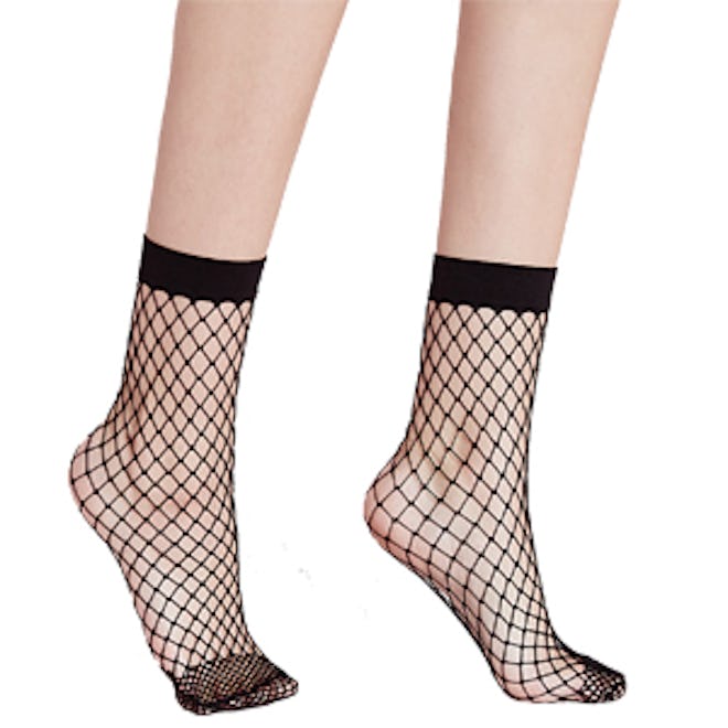 Oversized Fishnet Ankle Socks