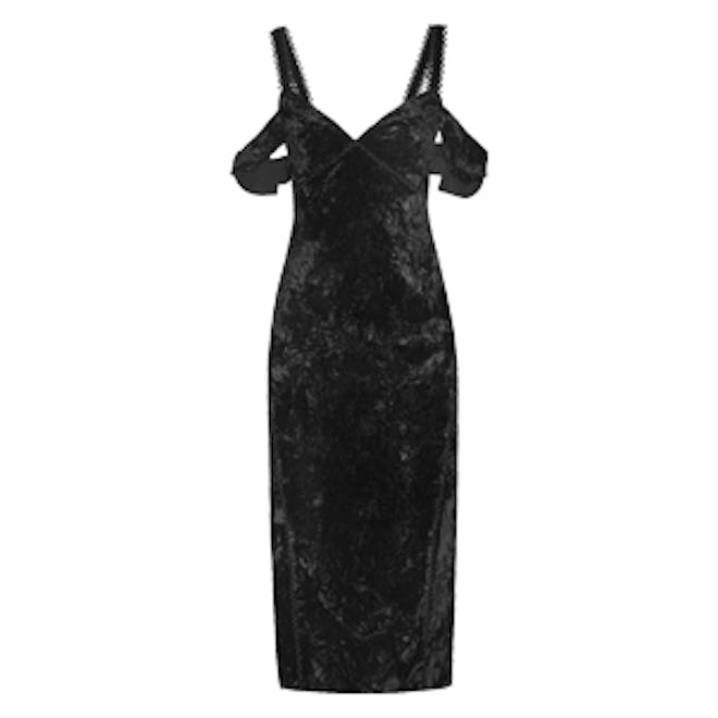 Kinsley Off-The-Shoulder Velvet Dress