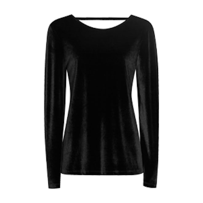 Maz Velvet Long-Sleeved Top