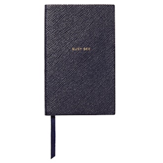Panama Busy Bee Textured-Leather Notebook