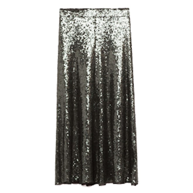 Sequinned Midi Skirt