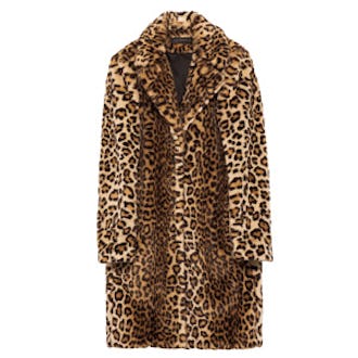 Leopard Faux Fur Coat