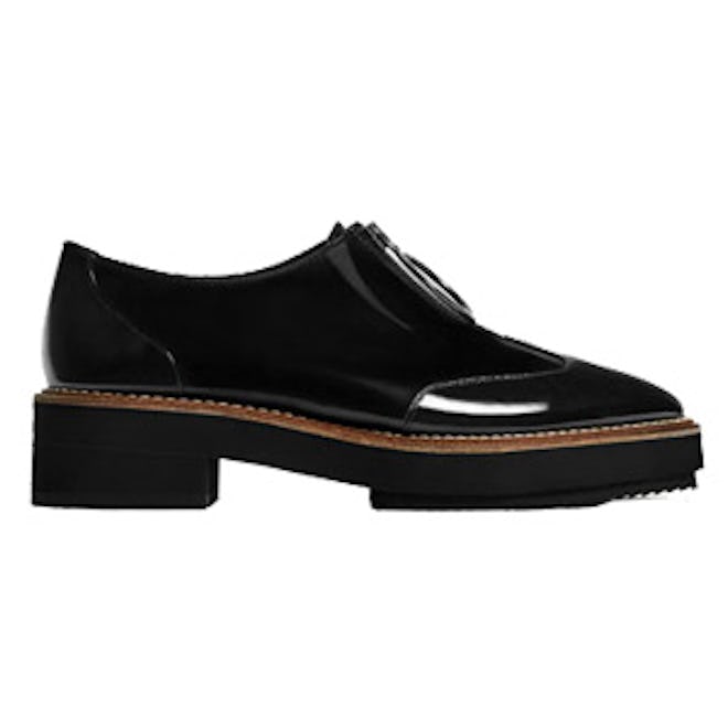 Leather Bluchers with Ring Pull-Tab