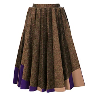 Pleated Midi Skirt