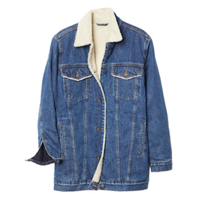 1969 Icon Long Sherpa-Lined Denim Jacket