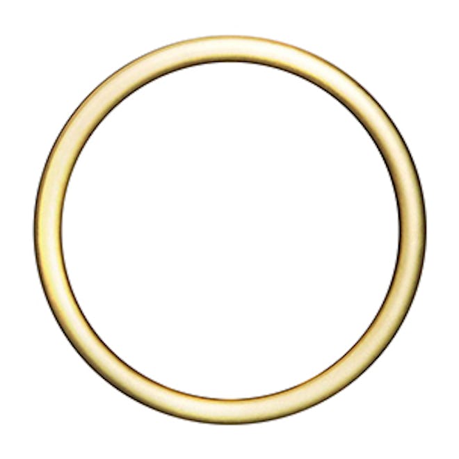 Brushed Gold Circle Barrette 1 Count