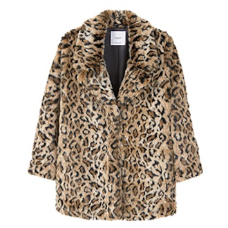 Leopard Faux-Fur Coat