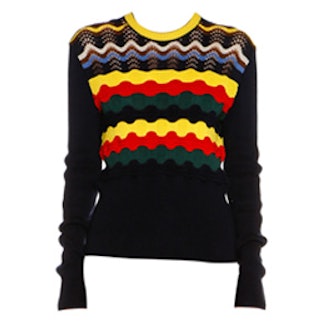 Multi-Stripe Cotton-Blend Sweater