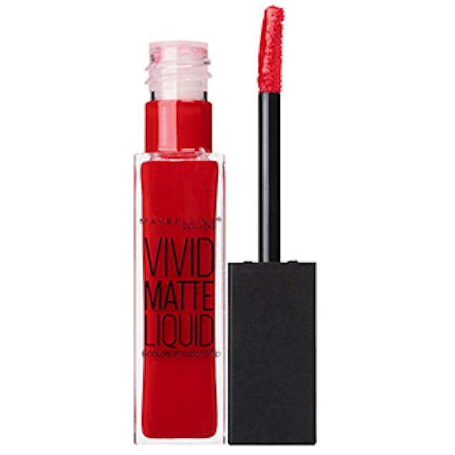 Maybelline Color Sensational Vivid Matte Liquid Lip Color In Rebel Red