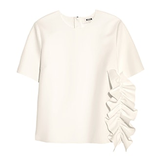 Ruffled Crepe Top