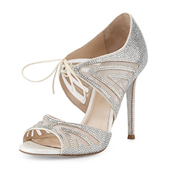 Crystal-Embellished Two-Piece Pump