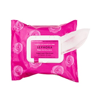Cleansing and Exfoliating Wipes in Rose