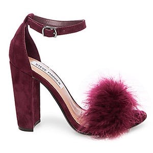 burgundy heels steve madden