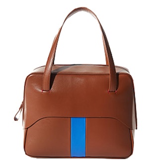 Mignon Bag By Myriam Schaefer In Cognac And Blue