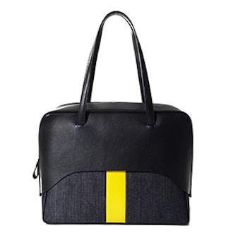 Papa Bag By Myriam Schaefer In Black And Yellow