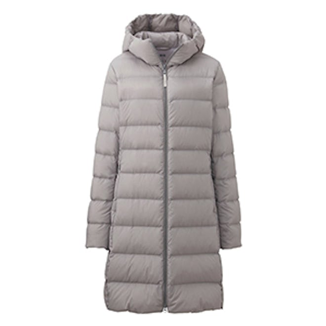 Ultra Light Down Stretch Hooded Coat