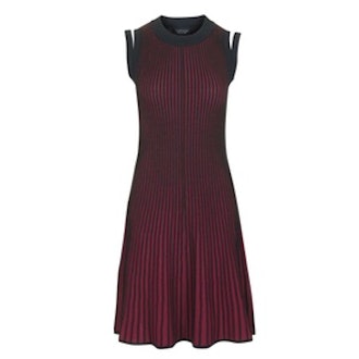 Plated Rib Swing Dress