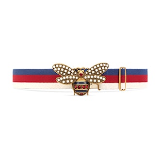 Sylvie Web Belt With Bee